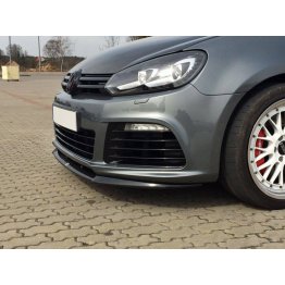 Накладка сплиттер на передний бампер Cupra Look на Volkswagen Golf VI R